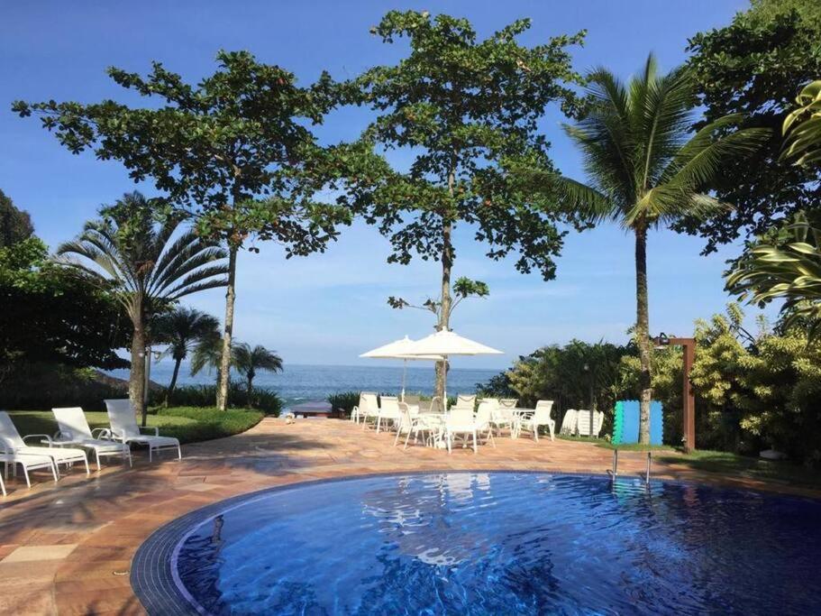 Casa Deliciosa Em Condo C/ Piscina Frente Ao Mar Sao Sebastiao  Buitenkant foto