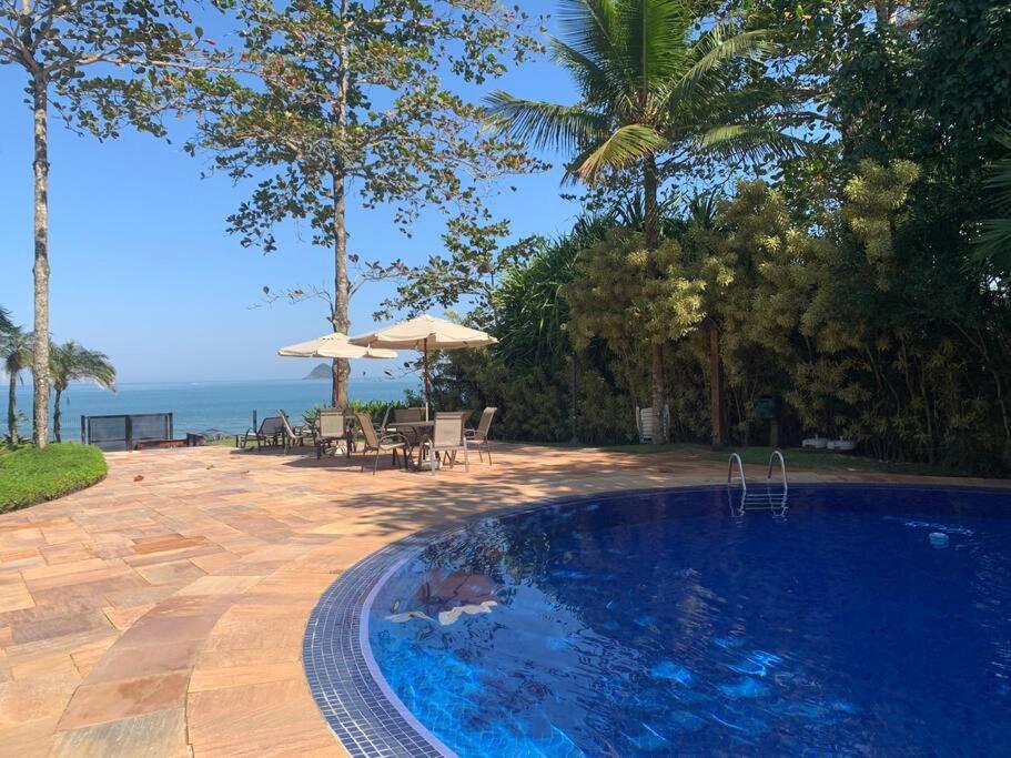 Casa Deliciosa Em Condo C/ Piscina Frente Ao Mar Sao Sebastiao  Buitenkant foto